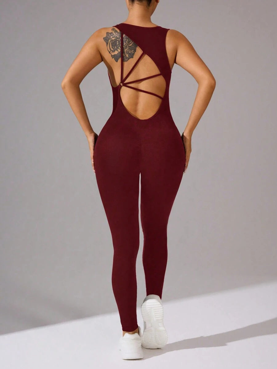 Aria Active Open Back Jumpsuit