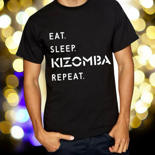 'Eat, Sleep, Kizomba, Repeat' Unisex Tshirt