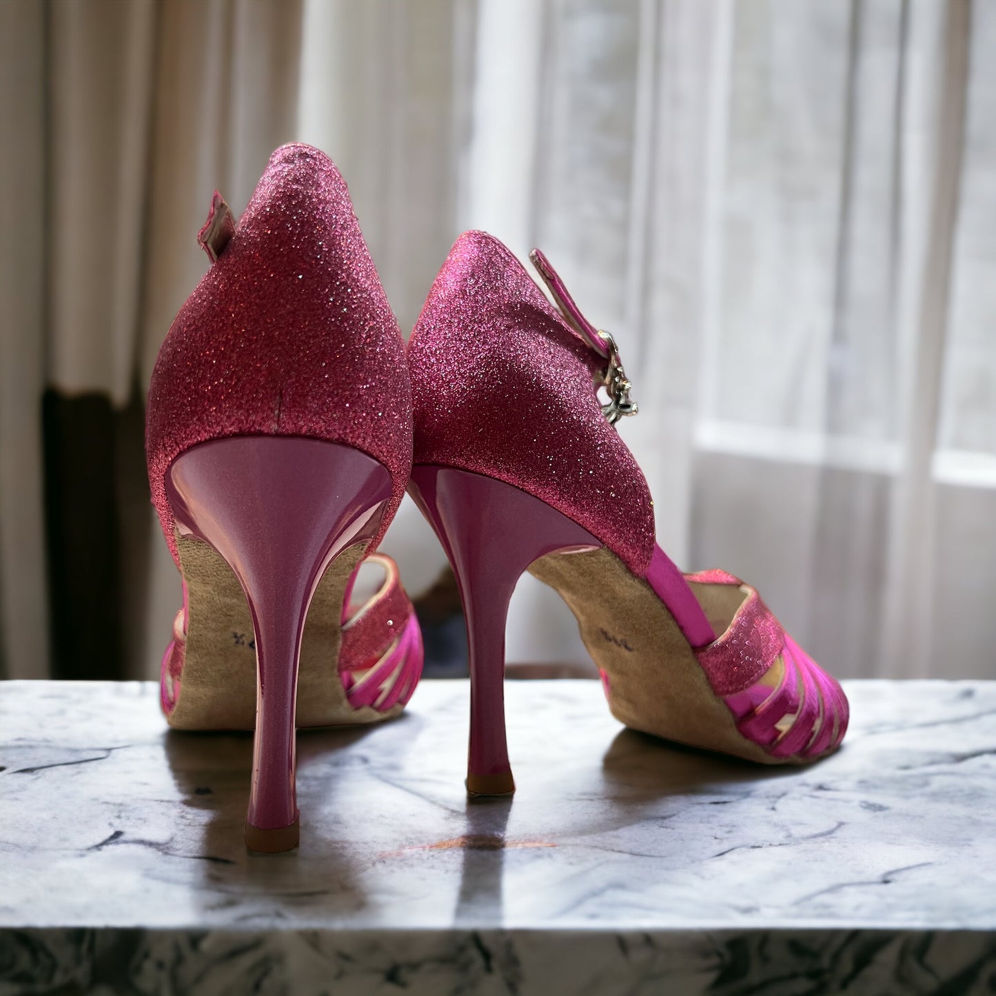 Norma Pink & Glitter with 4" Pink Heel